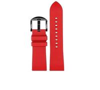 WHARGTSL Correa de reloj de silicona de goma compatible Fit For Casio PRG-600YB PRG-650 PRW-6600, accesorio for reloj de hombre de 24 mm.(Red-Black-K2,22mm)