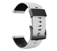 WHARGTSL Correa de repuesto for reloj deportivo de silicona suave, compatible Fit For Suunto 7/Suunto 9, Baro/9 Spartan/9 GPS(White Black)