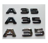 WHARGTSL Emblemas y Pegatinas for Tapa del Maletero Trasero for Letras y números 3D A 3 5 for Mercedes Benz W177 A35 A 35 AMG(Silver A35)