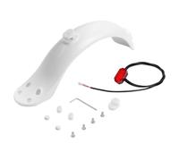 WHARGTSL Guardabarros Trasero de 4 Tornillos for Patinete eléctrico. Incluye Juego de Tapones de Goma for luz Trasera y Guardabarros de Cuatro Agujeros.(White 1set)