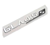 WHARGTSL Pegatina for Letras cromadas en Rojo y Negro ABS 3D for el Maletero del Coche, Emblema de Insignia for el Maletero Trasero, Compatible for Accesorios Mercedes GLA45S AMG X156(GLA45S Chrome)
