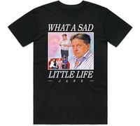 What A Sad Little Life Jane T-Shirt tee Funny Come Dine with Me Enjoy The Money Crew Neck Unisex Short Sleeve T-Shirt S