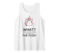 What and I Cannot Stress This Enough The Fuck Unicorn Funny Camiseta sin Mangas