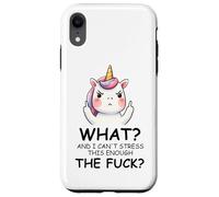 What and I Cannot Stress This Enough The Fuck Unicorn Funny Carcasa para iPhone XR