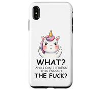 What and I Cannot Stress This Enough The Fuck Unicorn Funny Carcasa para iPhone XS MAX