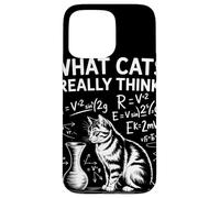 What Cats Really Think Humor Física Gato Ciencia Divertida Carcasa para iPhone 15 Pro MAX