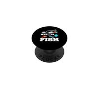 What da Fish - Pesca de plástico para Pesca PopSockets PopGrip Adhesivo