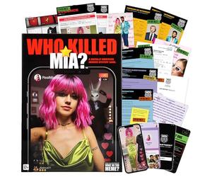 What DO You Meme? Who Killed MIA: un Juego de Misterio de Asesinato Moderno Juegos de resolución de crímenes Reales para Adultos, descubre quién mató a la Influencer MIA Star, para fanáticos del