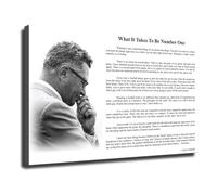 What Does It Take To Be Number One Motivational Poster for Athletes Champion Quotes Wall Art Gym Locker Room Office Sports Team Decor(Framed,08X12inch(20X30cm))