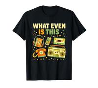 What Even Is This Vintage 80s 90s Tech Humor Divertido 80s 90s Camiseta