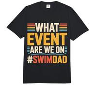 What Event Are We On #SwimDad Padre solidario - Comfort Colors Adult Heavyweight T-Shirt