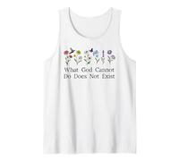 What God Cannot Do Does Not Exist Sign Christian God Quote Camiseta sin Mangas