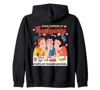 What Happens at Thanksgiving Stays at Thanksgiving Sudadera con Capucha