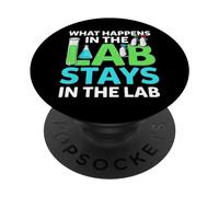 What Happens In The Lab Stays In Lab Química Laboratorio PopSockets PopGrip Adhesivo