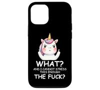What & I Cannot Stress This Enough The FCK Sign Fuck Unicorn Carcasa para iPhone 12/12 Pro