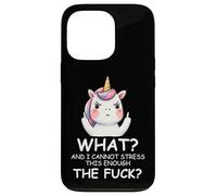 What & I Cannot Stress This Enough The FCK Sign Fuck Unicorn Carcasa para iPhone 13 Pro