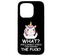What & I Cannot Stress This Enough The FCK Sign Fuck Unicorn Carcasa para iPhone 15 Pro