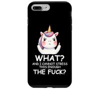 What & I Cannot Stress This Enough The FCK Sign Fuck Unicorn Carcasa para iPhone 7 Plus/8 Plus
