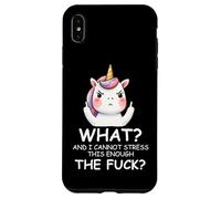 What & I Cannot Stress This Enough The FCK Sign Fuck Unicorn Carcasa para iPhone XS MAX