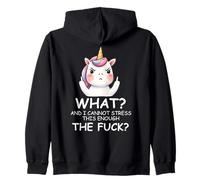What & I Cannot Stress This Enough The FCK Sign Fuck Unicorn Sudadera con Capucha