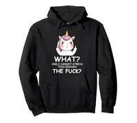 What & I Cannot Stress This Enough The FCK Sign Fuck Unicorn Sudadera con Capucha