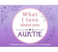 What I Love About You Auntie: A keepsake Journal to Fill with Love and Memories | I Wrote This Book For You | Prompted Blank Book for Kids to Fill ... Christmas Or Just To Show How You Love Her!