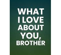 What I Love About You, Brother: 30 Reasons Why You Love Your Brother | A Personalized Gift from Kids