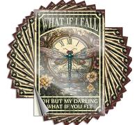 What If I Fall Oh But My Darling What If You Fly - Calcomanía de otoño para exteriores, autoadhesiva, paquete de calcomanías de vinilo para absorber (12 x 18 cm)