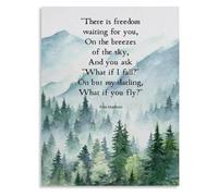 What If I Fall Poem Poster Poetic Canvas Painting Wall-Art for Home Decor Living Room Bedroom Library Study（1）