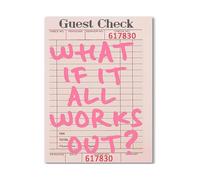 What If It All Works Out Poster - Positive Affirmation Wall Art, Preppy Inspirational Decor for Dorm Room, Bedroom, Office (Unframed,12x18inch(30x45cm))