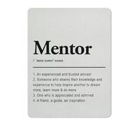 What is a Mentor Rustic Metal Tin Sign Inspirational Definition Print Wall Decor for Office Study Training Room (8 X 12 in)