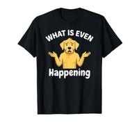 What Is Even Happening Funny Labrador Dog Meme Camiseta gráfica económica