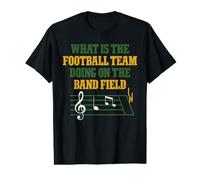 What Is The Football Team Doing On The Band Field Camiseta gráfica económica