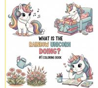 What is the rainbow unicorn doing?#1: coloring book