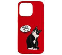 What is Wrong with You? Cat Funny Humor Carcasa para iPhone 15 Pro MAX
