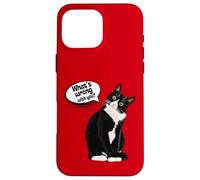 What is Wrong with You? Cat Funny Humor Carcasa para iPhone 16 Pro MAX