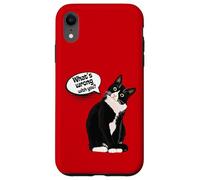 What is Wrong with You? Cat Funny Humor Carcasa para iPhone XR