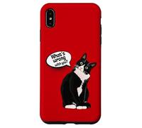 What is Wrong with You? Cat Funny Humor Carcasa para iPhone XS MAX