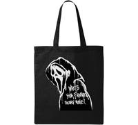 What is Your Favorite Scary Movie - Bolsa de algodón ecológico natural, color negro, Black, Talla única