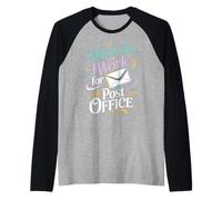 What Life I Work For The Post Office Cartero Cansado - Camiseta Manga Raglan