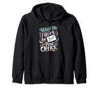 What Life I Work For The Post Office Cartero Cansado - Sudadera con Capucha