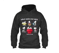 What Makes Me Happy, Snoopy Classic & Funny Sudadera unisex para adultos y niños