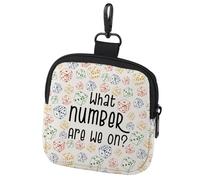 What Number are We On Bunco - Monedero para dinero de apuestas, bolsa para cambio de dinero, Qué número 1c, moda