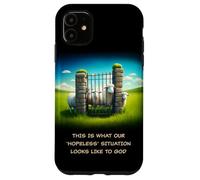 What Our 'Hopeless' Situation Looks Like to God: Faith Sheep Carcasa para iPhone 11