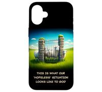What Our 'Hopeless' Situation Looks Like to God: Faith Sheep Carcasa para iPhone 16 Plus