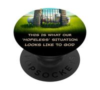 What Our 'Hopeless' Situation Looks Like to God: Faith Sheep PopSockets PopGrip Adhesivo