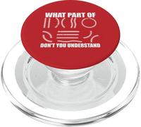 What Part of Don't You Understand Funny Baseball Player Joke PopSockets PopGrip para MagSafe
