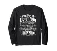 What Part of Dont You Understand Gifts Notas Musicales Manga Larga