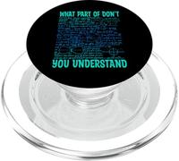 What Part of Don't You Understand | Regalos Divertidos para Profesores de matemáticas PopSockets PopGrip para MagSafe