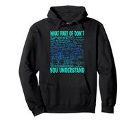 What Part of Don't You Understand | Regalos Divertidos para Profesores de matemáticas Sudadera con Capucha